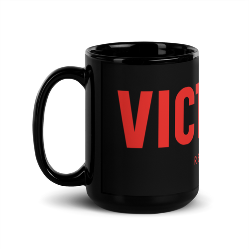 The “Victoria Records” Black Glossy Mug