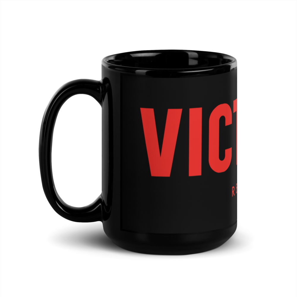 The “Victoria Records” Black Glossy Mug