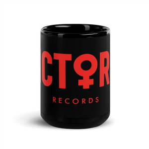 The “Victoria Records” Black Glossy Mug