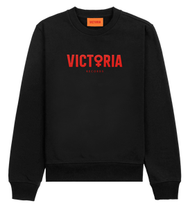 The "Victoria Records" Unisex Embroidered Fleece Crew Sweatshirt